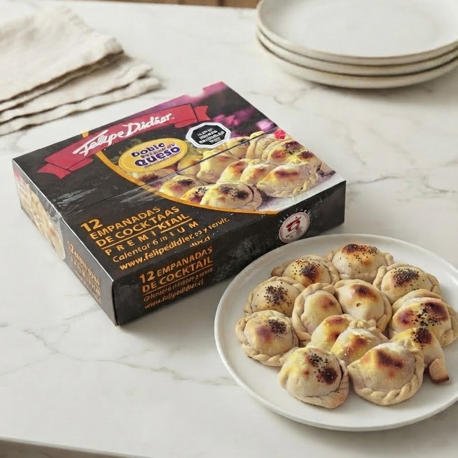 Empanadas de Cocktail Premium Doble Queso 12 u• Felipe Didier
