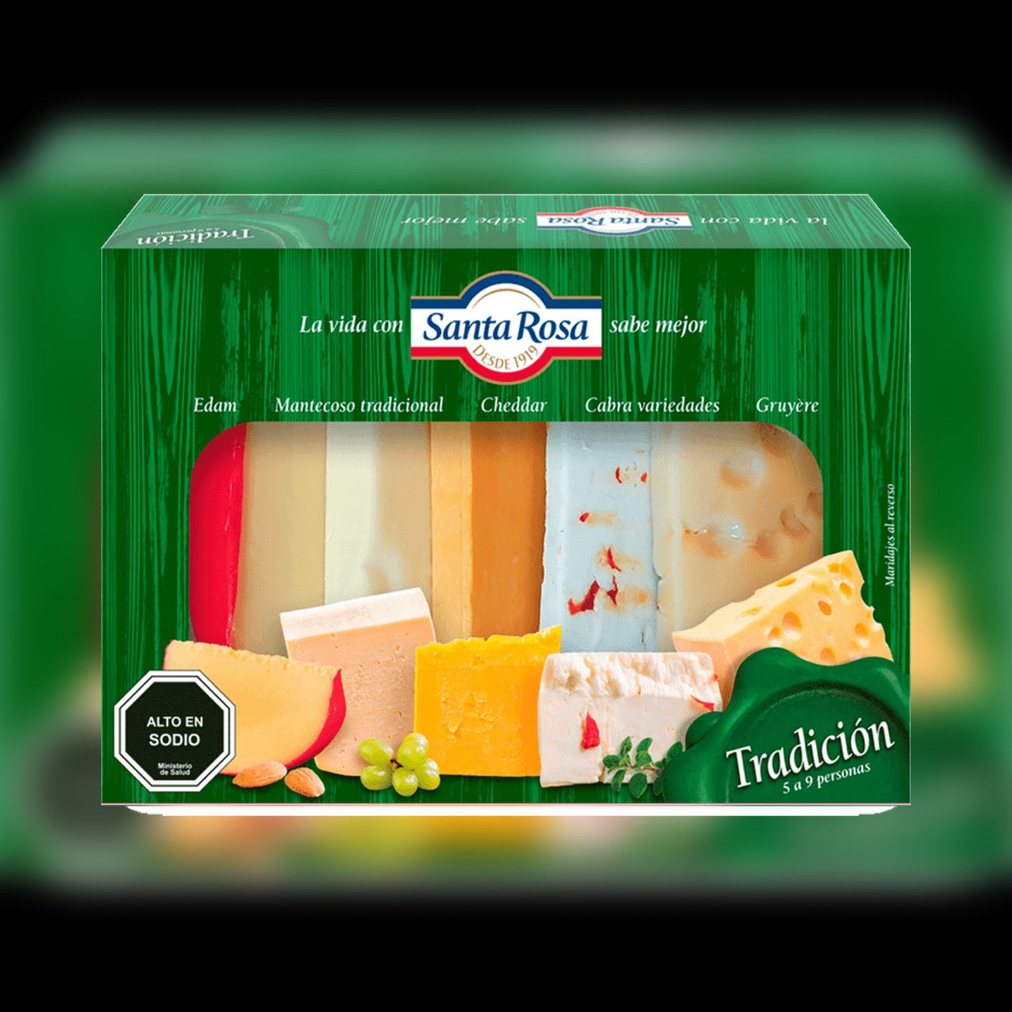 Tabla Quesos Tradición 470gr ~ Santa Rosa