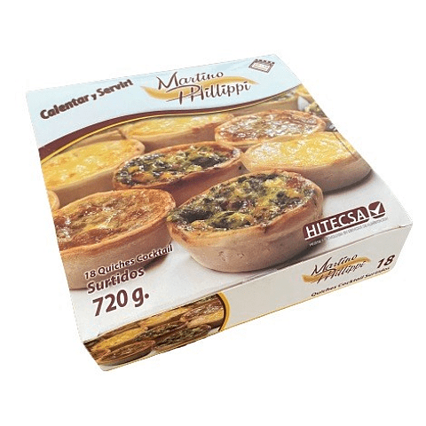 Quiches Cocktail Surtidos 18u · Martino Phillippi