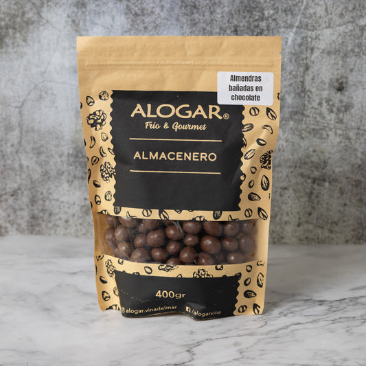 Almendra Bañadas en Chocolate 400gr