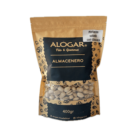 Pistachos salados con cáscara 400gr