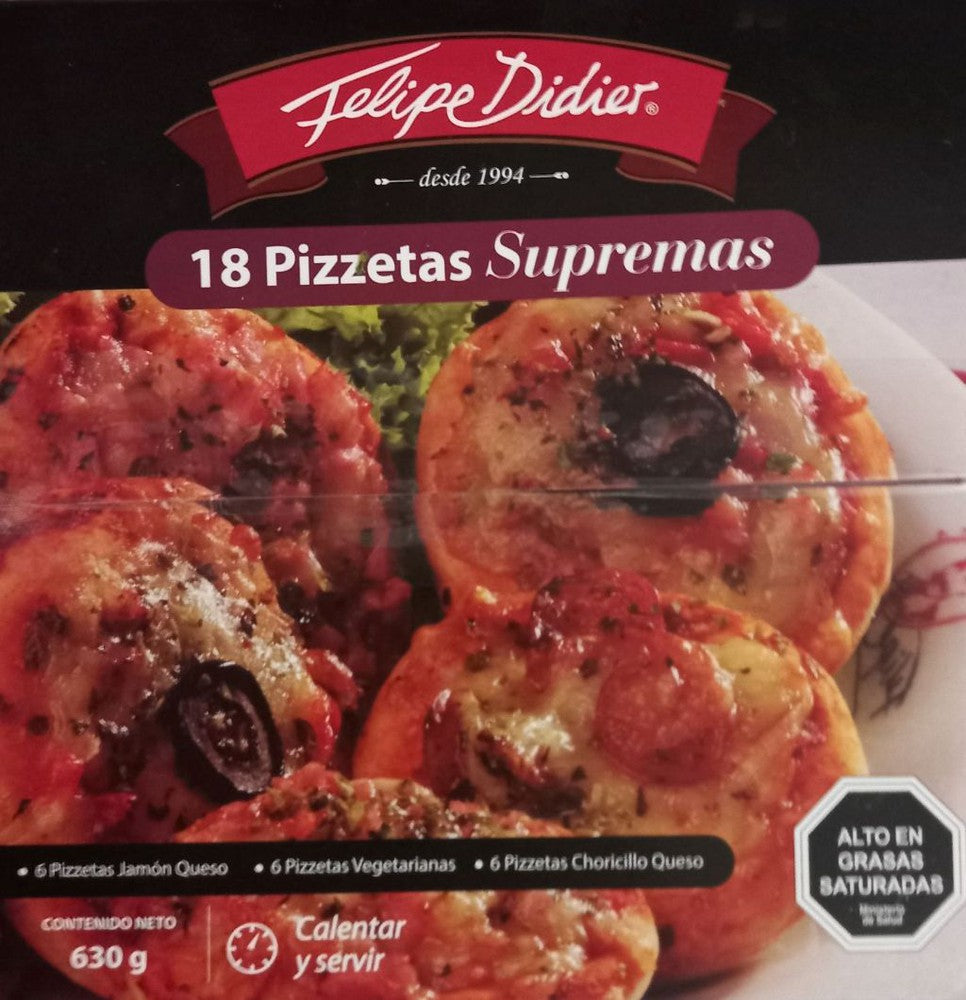 Pizzetas Supremas 18u · Felipe Didier