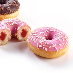 Mini Donuts Rellenas de frutilla 4u