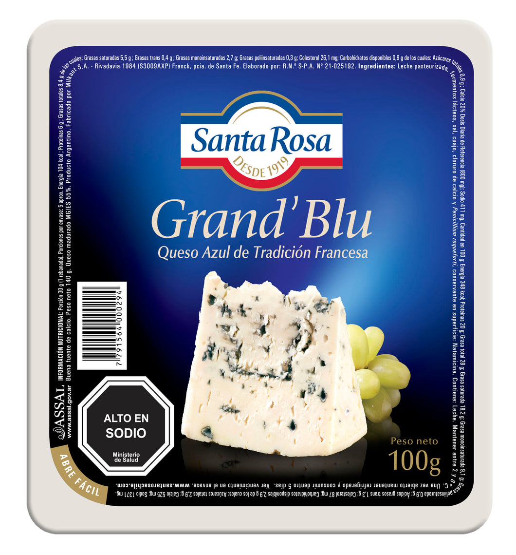 Queso Azul Grand’blu · Santa Rosa 100gr