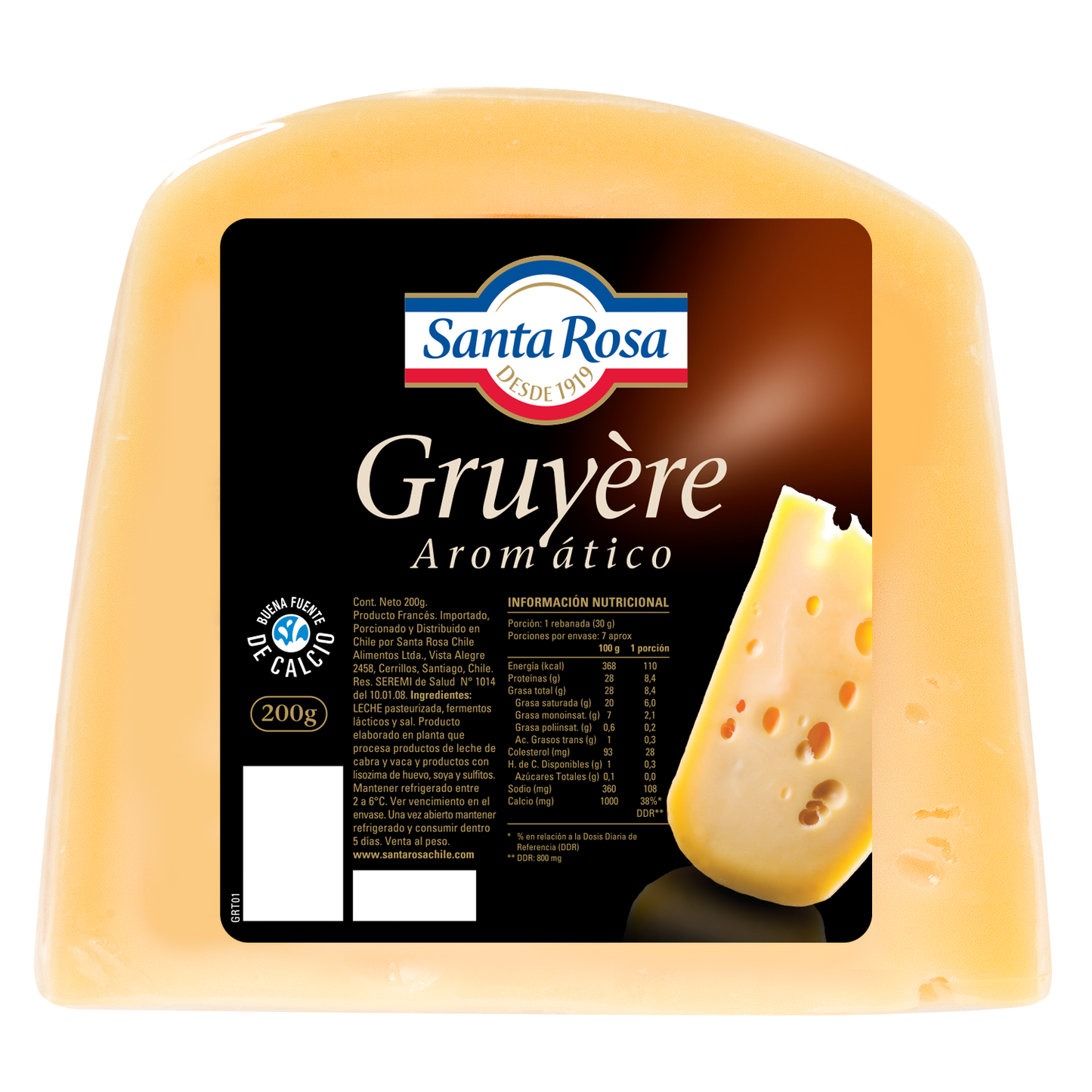 Queso Gruyere Trozado · Santa Rosa 200gr