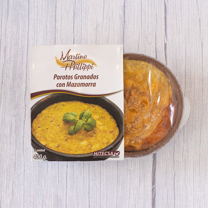 Porotos granados con mazamorra porción 400gr · Martino Phillippi