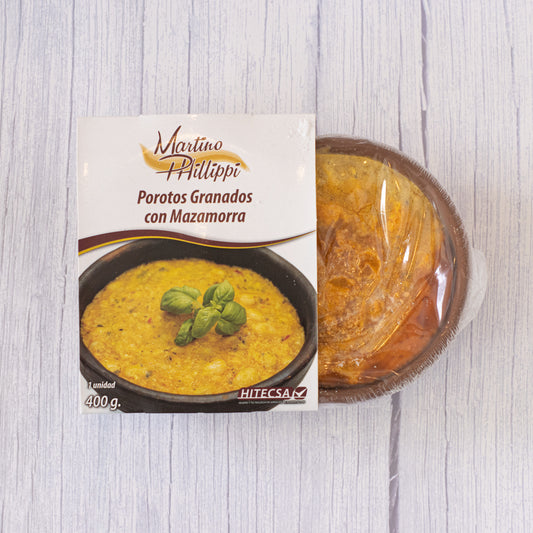Porotos granados con mazamorra porción 400gr · Martino Phillippi