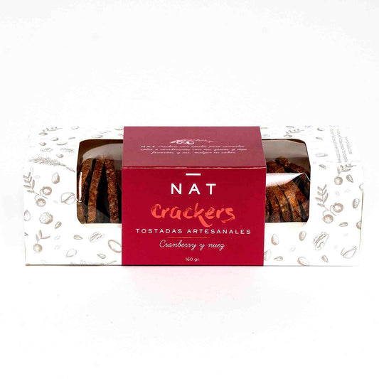 Nat Crackers Cranberries y Nuez 160gr