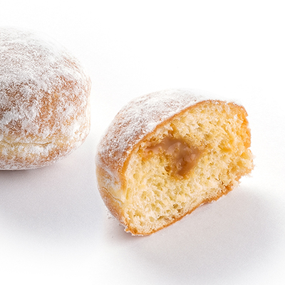 Mini Berlín Relleno Caramelo 15u