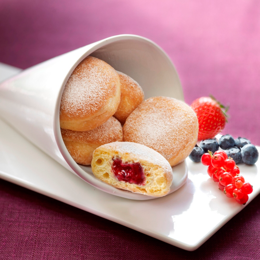 Mini Berlín Relleno Frutos Rojos 15u