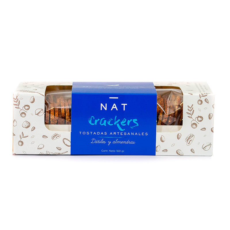 Nat Crackers Dátiles y Almendras 160gr