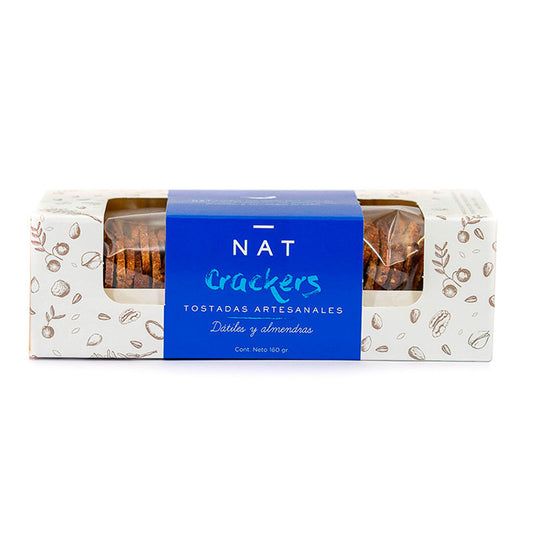 Nat Crackers Dátiles y Almendras 160gr