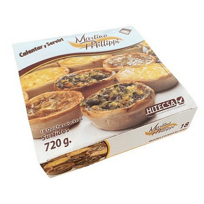 Quiches Cocktail Surtidos 18u · Martino Phillippi