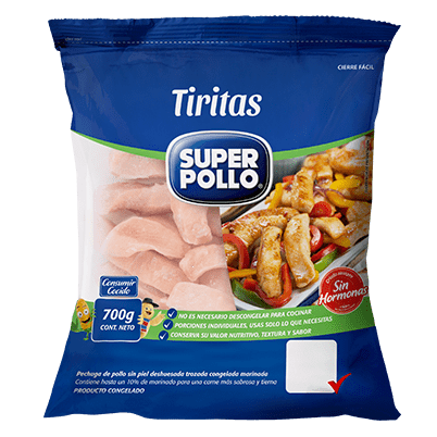 Tiritas de pechuga de pollo 700gr