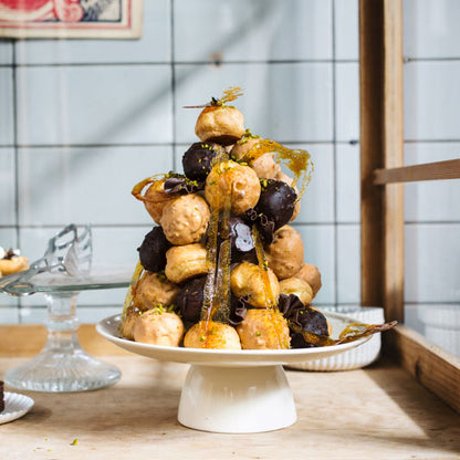 Profiteroles rellenos de crema inglesa (40 unidades)